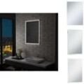 Vidaxl - Spiegel - Living Badezimmer-Wandspiegel mit LEDs 60x80 cm - Silber