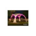 Swing&Harmonie LED Event Pavillon 3,6 x 3,6m DomeShelter Garten Pavillion inkl. Solarmodul Pavilion Designer Gartenzelt Camping Pavilon Partyzelt mit Beleuchtung - versch. Ausführungen