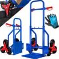 Masko - Treppenkarre Sackkarre 200kg Transportkarre Treppensteiger Stapelkarre Blau - Blau