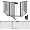 Hengda Kaminschutzgitter 5x Kamingitter 310x75cm Kinderschutzgitter Absperrgitter Schutzgitter Ofenschutzgitter Laufstall Türschutzgitter