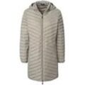 Daunen-Long-Steppjacke MYBC beige, 46