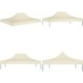 Vidaxl - Partyzelt-Dach 4,5x3 m Creme 270 g/m² - Partyzeltdach - Partyzeltdächer - Home & Living - Creme