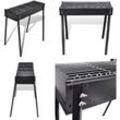 BBQ Grill Säulengrill Standgrill Kohlegrill Barbeque Quadratisch - Grills - BBQ - Home & Living