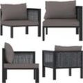 Vidaxl - Sofa-Eckelement mit Linker Armlehne Poly Rattan Anthrazit - Modular-Sofa-Eckteil - Modular-Sofa-Eckteile - Home & Living - Anthrazit