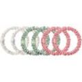 slip Accessoires Hair Care Bellerose Skinny Scrunchies 2x Rosa + 2x Weiße + 2 Mint