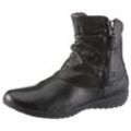 Stiefelette JOSEF SEIBEL "Naly 24" Gr. 36, schwarz, Damen, Leder, Schuhe, Reißverschluss Stiefel, Winterstiefelette mit zwei Reißverschlüssen