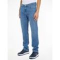 Regular-fit-Jeans TOMMY JEANS "RYAN RGLR STRGHT" Gr. 32, Länge 34, blau (denim medium) Herren Jeans mit Logoprägung