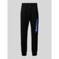 Regular Fit Sweatpants mit Label-Print Modell 'Nuram'