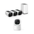 eufyCam 3 Starter Set 3+1 - 3er-Kameraset mit HomeBase 3 + Indoor Cam C220