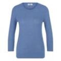 Rundhals-Pullover aus 100% Premium-Kaschmir Peter Hahn Cashmere blau, 46