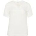 Bluse V-Ausschnitt Anna Aura weiss, 50