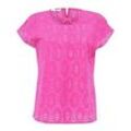 Bluse Rundhals-Ausschnitt Peter Hahn pink, 38