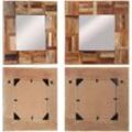 Vidaxl - Wandspiegel Altholz Massiv 50x50 cm - Wandspiegel - Holzspiegel - Home & Living - Braun