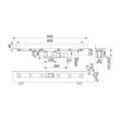 Dallmer CeraLine W Duschrinne 800mm DN 50 520142