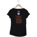 Comma Damen T-Shirt, schwarz, Gr. 36