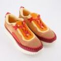 Orangefarben-rote Knit-Sneaker