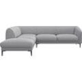 Ecksofa FLEXLUX "Belle Designsofa, L-Form, B/T 268/209 cm", grau (sophisto gre), B:268cm H:74cm T:209cm, 100% Polyester, Sofas, Skandinavisches Design, In hochwertiger Verarbeitung