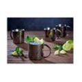 Moscow Mule Becher Set 4tlg, 480 ml, schwarz