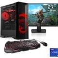 CSL Gaming-PC-Komplettsystem "HydroX V29587 MSI Dragon Advanced Edition", E (A-G), schwarz, Microsoft Windows 11 Home (64 Bit), 32 GB RAM 1000 GB SSD, Computer-Komplettsysteme