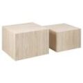 Couchtisch ACTONA GROUP "Dice Couchtischsatz, Beistelltisch, Kaffeetisch, Sofatisch", beige, B:58cm H:40cm T:58cm, Tische, Couchtisch Eckige Couchtische Beistelltisch, 2er-Set, Mehreren Varianten erhältlich, B: 58/50 cm