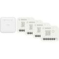 BOSCH Smart-Home-Station "Smart Home Set mit Controller II und 4 Licht-/Rollladensteuerungen", Smart-Home-Stationen, weiß (weiß, silber)B:10cm H:10cm T:2,9cm