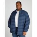 Steppjacke "BT-PACKABLE RECYCLED JACKET-B", Herren, Gr. XXXL, blau (aegean sea), Web, Obermaterial: 100% Polyester. Futter: 100% Polyester. Wattierung: 100% Polyester, TOMMY HILFIGER BIG & TALL, casual, Langarm, Jacken, Große Größen