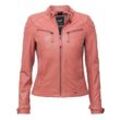 Lederjacke MAZE "31Ryana", Damen, Gr. L, rosa (desert rose), Obermaterial: 100% Leder, Lamm / Futter: 100% Baumwolle / Ärmelfutter: 100% Polyester, Jacken