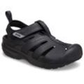 Sandale CROCS "Yukon Fisherman", Herren, Gr. 46, schwarz, Lederimitat, Textil, casual, Schuhe, Halbschuh, Slipper, Trekkingschuh mit praktischem Klettverschluss