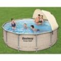 Bestway Power Steel Swimmingpool-Set mit Dach 396x107 cm 92864