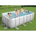 Bestway Power Steel Pool-Set Rechteckig 412x201x122 cm 3202531