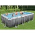 Bestway Pool-Set Power Steel Rechteckig 549x274x122 cm 3202573