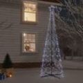 Künstlicher Weihnachtsbaum,LED-Weihnachtsbaum Kegelform Kaltweiß 500 LEDs 100x300 cm -ME7687