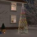 Künstlicher Weihnachtsbaum,LED-Weihnachtsbaum Kegelform Mehrfarbig 1400 LEDs 160x500 cm -ME6887