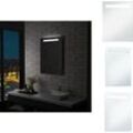 Vidaxl - Spiegel - Living Badezimmer-Wandspiegel mit LEDs 60x80 cm - Silber