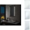 Vidaxl - Spiegel - Living Badezimmer-Wandspiegel mit LEDs 60x100 cm - Silber