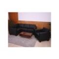 Modular Sofa-System Couch-Garnitur Moncalieri 4-1, Kunstleder ~ schwarz