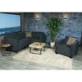 Modular Sofa-System Couch-Garnitur Mocalieri 4-1, Stoff/Textil ~ anthrazit-grau