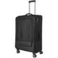 travelite Reisekoffer Crosslite 5.0 Trolley 77 cm erweiterbar 2 Rollen 88 l - Schwarz