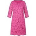 Spitzen-Kleid 3/4-Arm Anna Aura pink, 54