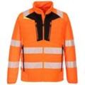 Portwest Warnschutz Hybrid-Steppjacke mit 6 Taschen Orange L