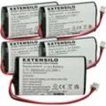 5x Akku kompatibel mit Villeroy & Boch Neapel 2.0 96877 Tischlampe, Nachttischlampe (6800 mAh, 3,7 v, Li-Ion) - Extensilo