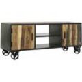 Recycling Metall Holzbuffet 140x40x55 Recycling Metall Holz Metallmaterial Multicolor -Farbfamilienbuffets und tv -Möbel Details