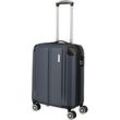 travelite City Kabinentrolley 55 cm erweiterbar 4 Rollen 40 l - Blau