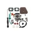 Vergaser-Set für Stihl FS87 FS90 FS100 FS110 FS130 HL95 HL100 HT100 HT101 KM90 KM100 KM110 SP90 Kettensägen, inklusive Luftfilter und