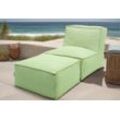 Sofaelement DOMO COLLECTION "Fiu: einfach aufblasbar, für Camping, Garten, Terrasse, Balkon" Polsterelemente Gr. Flachgewebe, grün Gartensofas wetterfester Outdoor Sessel 7511573 cm, klein verstaubar