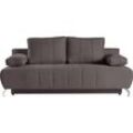 Schlafsofa WERK2 "Troya" Sofas Gr. B/H/T: 210cm x 95cm x 95cm, Struktur grob, braun 2-Sitzer Sofa und Schlafcouch mit Federkern & Bettkasten