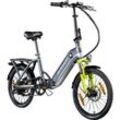 Zündapp ZT20R Ebike 20 Zoll Klapprad für Erwachsene 145 - 185 cm mit 6 Gängen