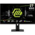 F (A bis G) MSI Gaming-LED-Monitor "MAG 274QRF QD E2" Monitore schwarz