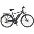 E-Bike FISCHER FAHRRAD "VIATOR 2.0 557 50" E-Bikes Gr. 50 cm, 28 Zoll (71,12 cm), grau (dunkel anthrazit matt) E-Bikes Pedelec, Elektrofahrrad für Herren, Trekkingrad