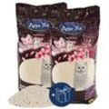 2 x 15 Liter Lyra Pet SilverCat Katzenstreu mit Babypuderduft + Geschenk